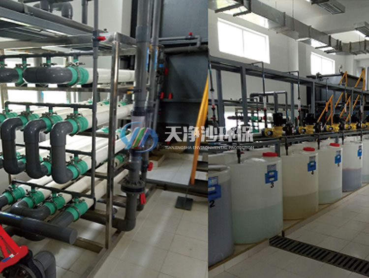 污水处理项目现场（一级反渗透+加药装置）