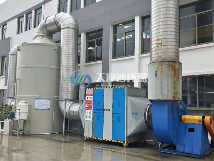 涂装废气处理装置（喷淋+活性炭吸附工艺